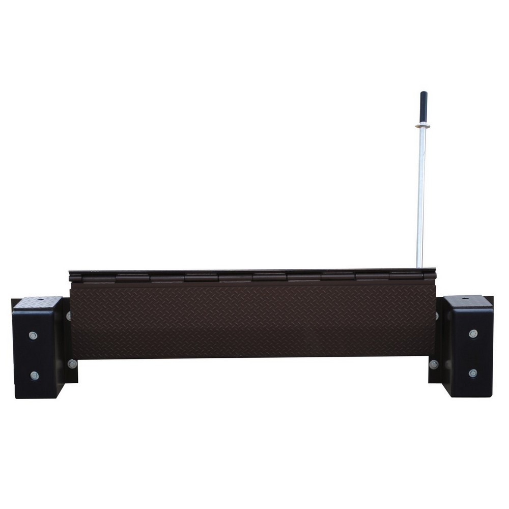 Vestil PP-2066 Hand Pump Edge-O-Dock Leveler 66 In. Ramp Width x 29 In. Ramp Length 20,000 Lb. Capacity Brown