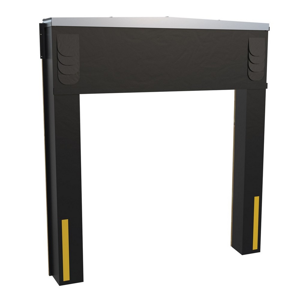 Vestil D-150/650-17 Vinyl-Coated Nylon Dock Seal/Shelter Combination 17 In. 8 Ft. x 10 Ft. Black