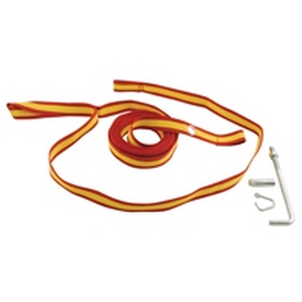 Vestil OH-15-STRAP Nylon Wheel Chock Strap and Hanger Kit Yellow/Red For Use with OH Models