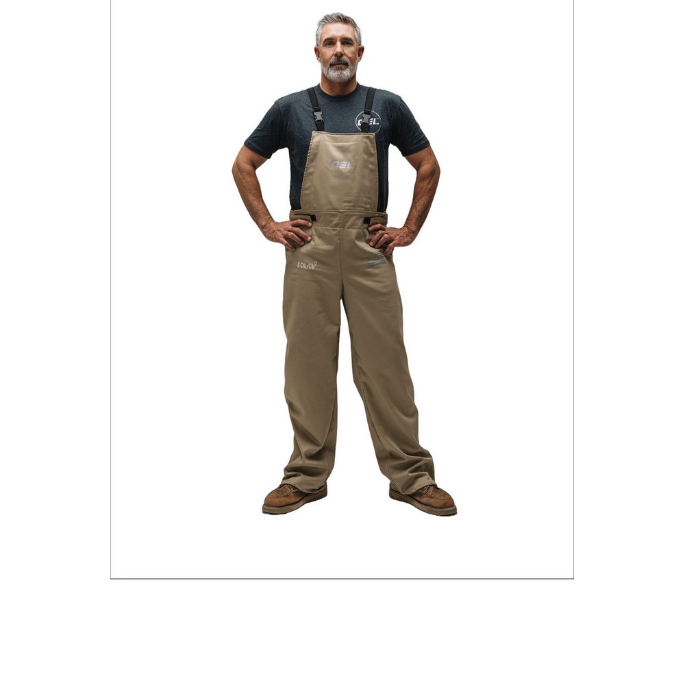 OEL AFW08-KBO 8 CAL Bib Overall Mens Khaki