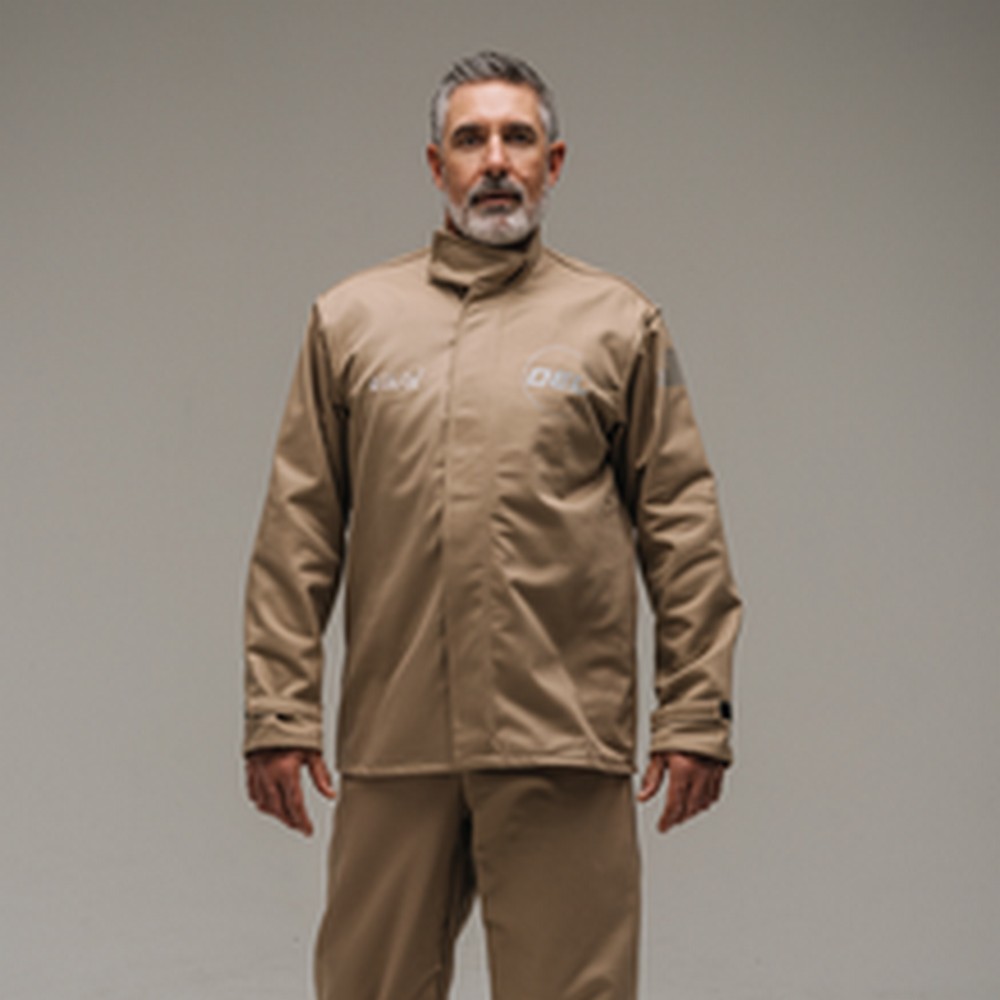 OEL AFW40L-KJB-S 40 CAL Jacket and Bib Overall Kit SwitchGear Hood Standard Mens Khaki w/Hood Light