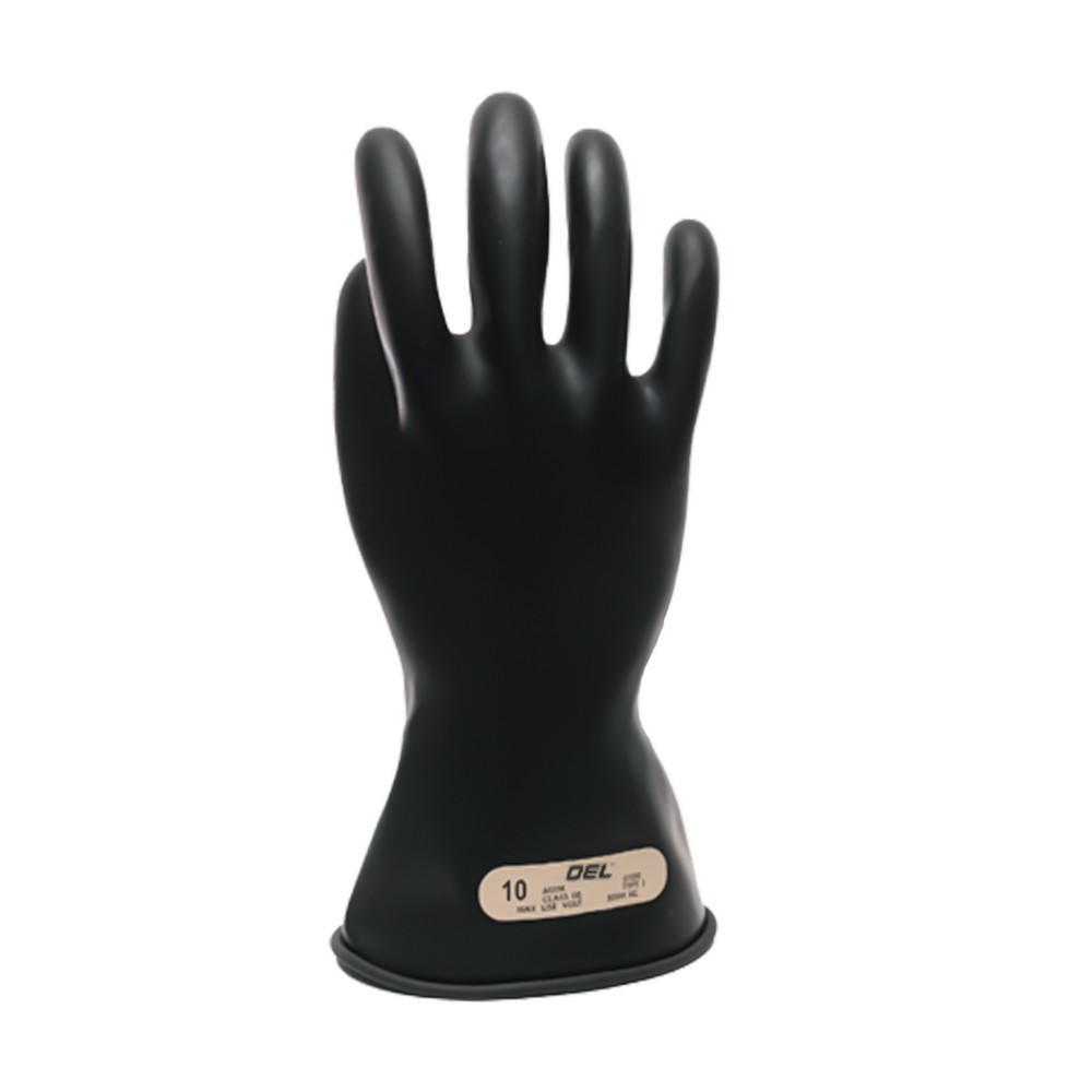 OEL IRG0011B Class 00 Rubber Gloves 11" Black