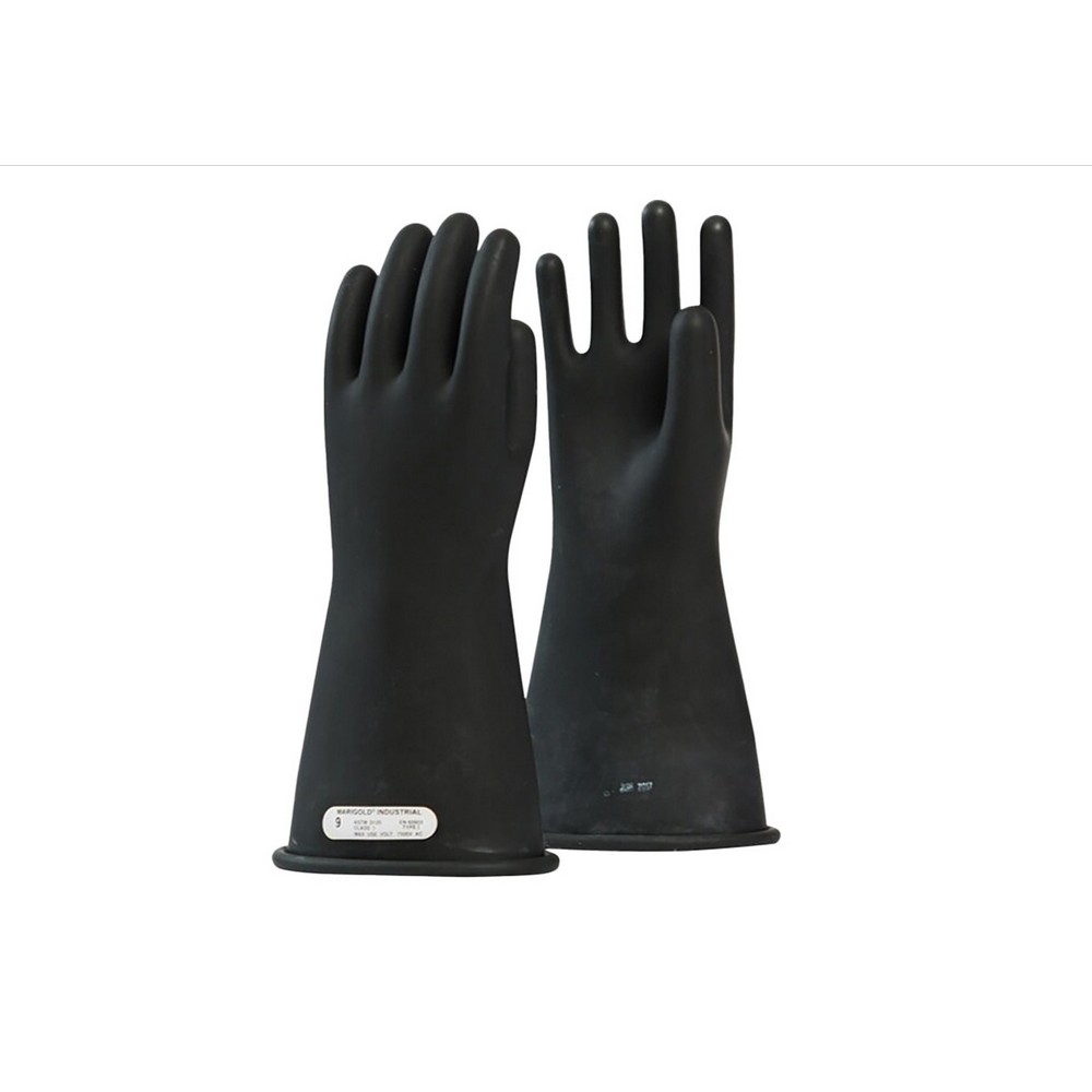 OEL IRG114B CLASS 1 RUBBER GLOVES 14" Black