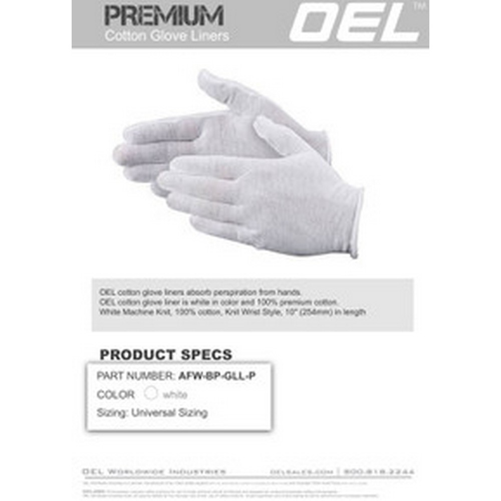 OEL AFW-BP-GLL-P Cotton Liner (One Size Fits Most)