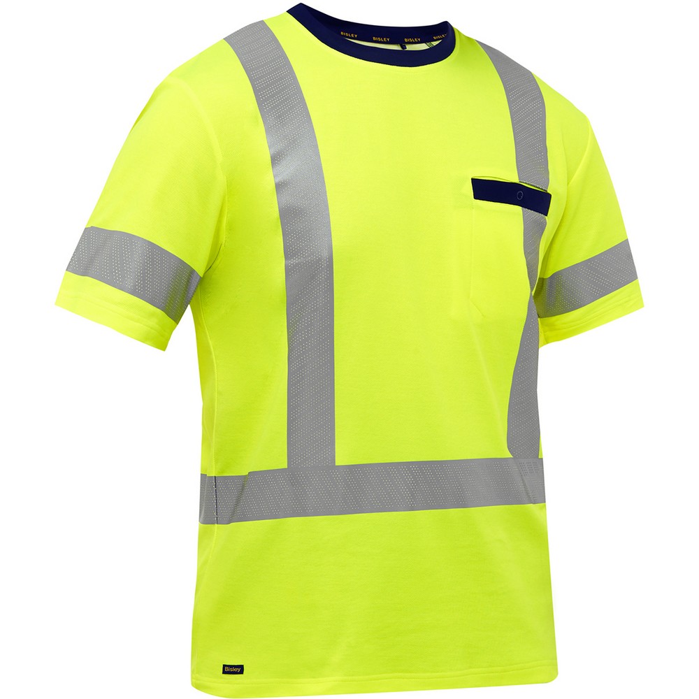 PIP 313M1118X-Y/S ANSI Type R Class 3 and CSA Z96 Class 2 X-Back Short Sleeve Shirt