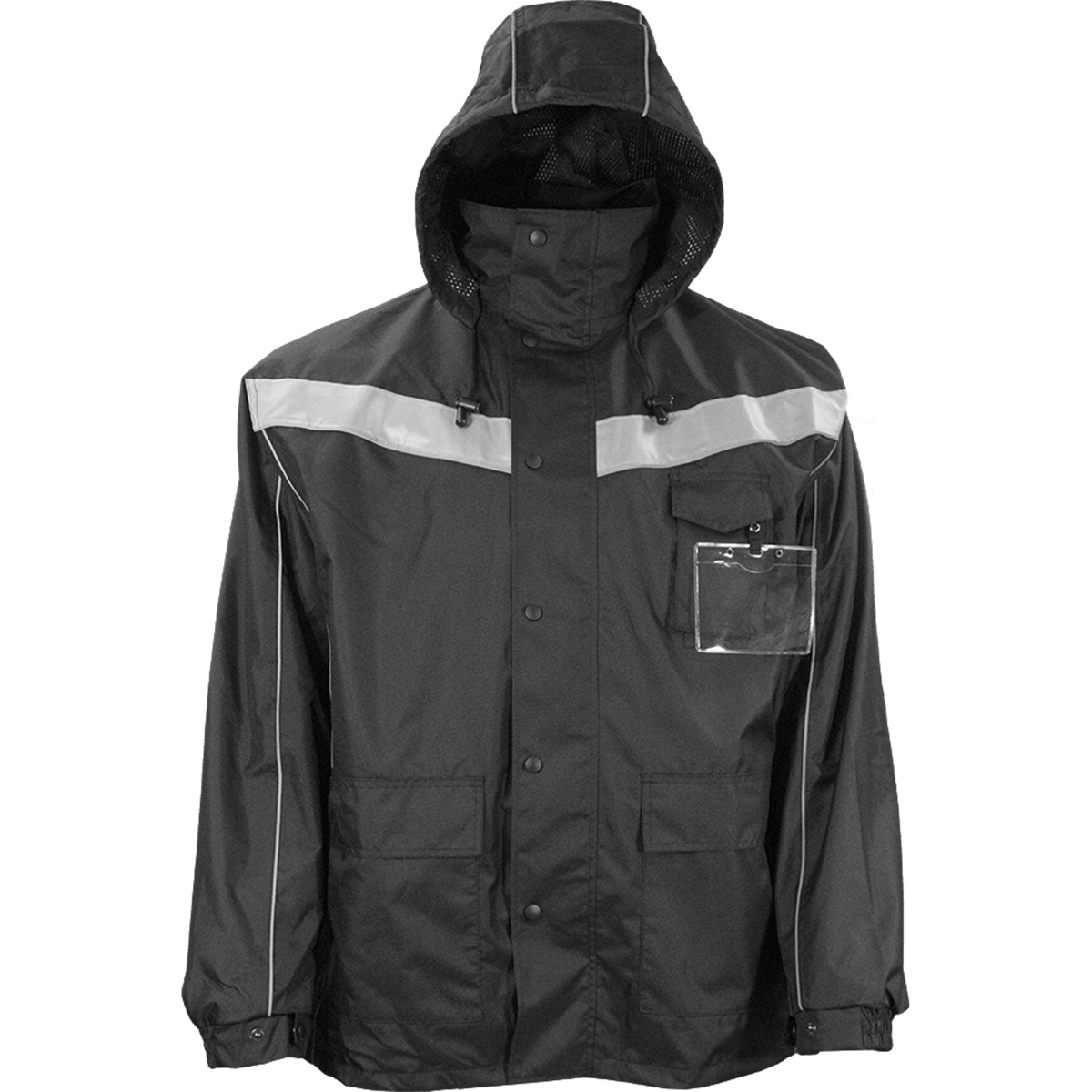 PIP 431ST-BK ANSI Type R Class 3 Two-Tone Waterproof and Breathable 3-Seasons Parka Black