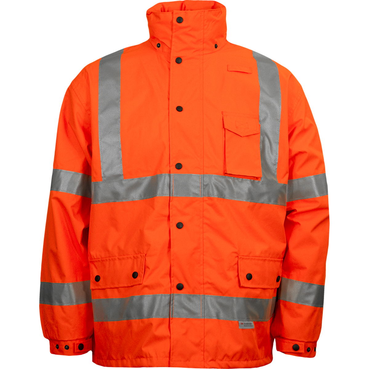 PIP 431ST-OR ANSI Type R Class 3 Two-Tone Waterproof and Breathable 3-Seasons Parka Hi-Vis Orange