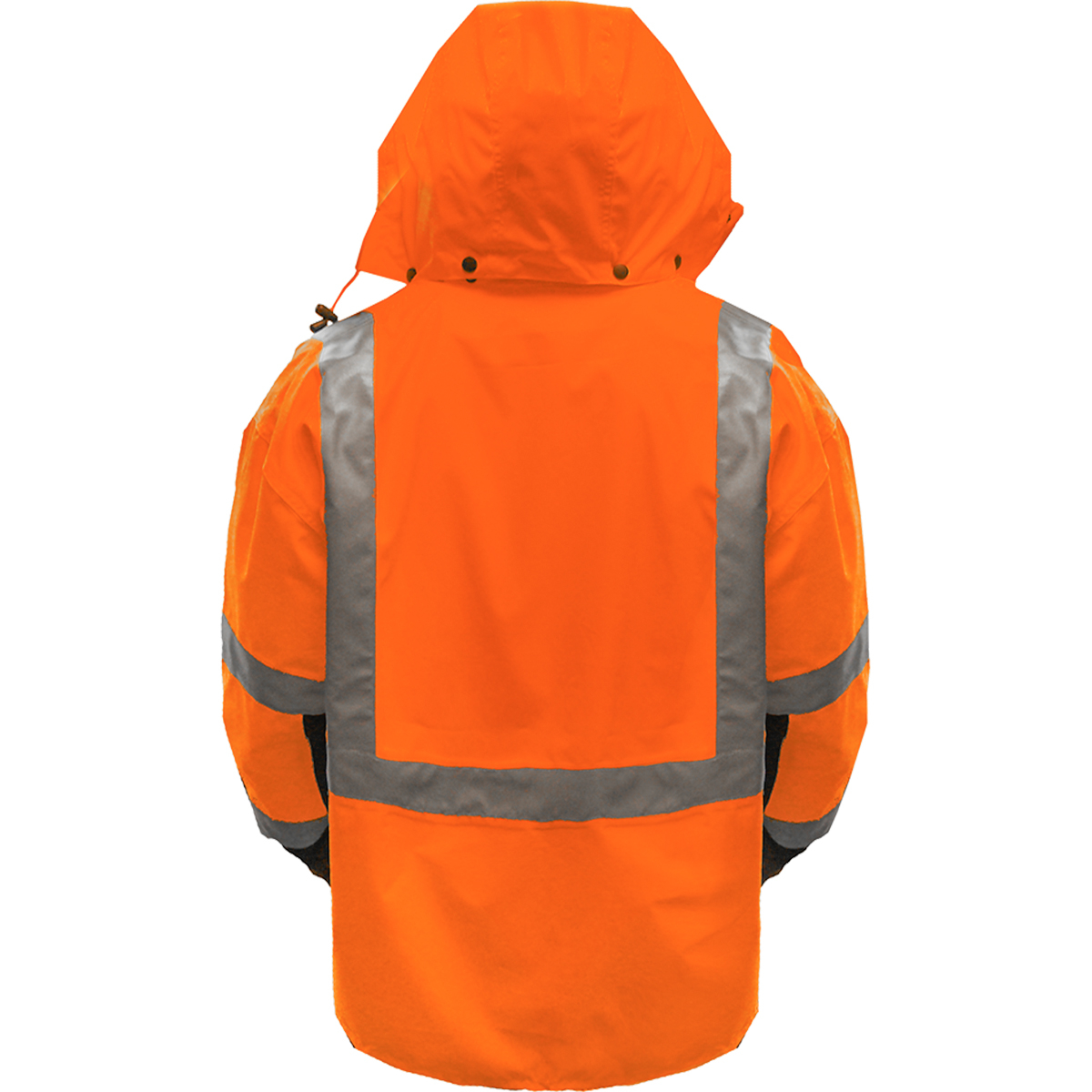PIP 431ST-OB ANSI Type R Class 3 Two-Tone Waterproof and Breathable 3-Seasons Parka Hi-Vis Orange/Black