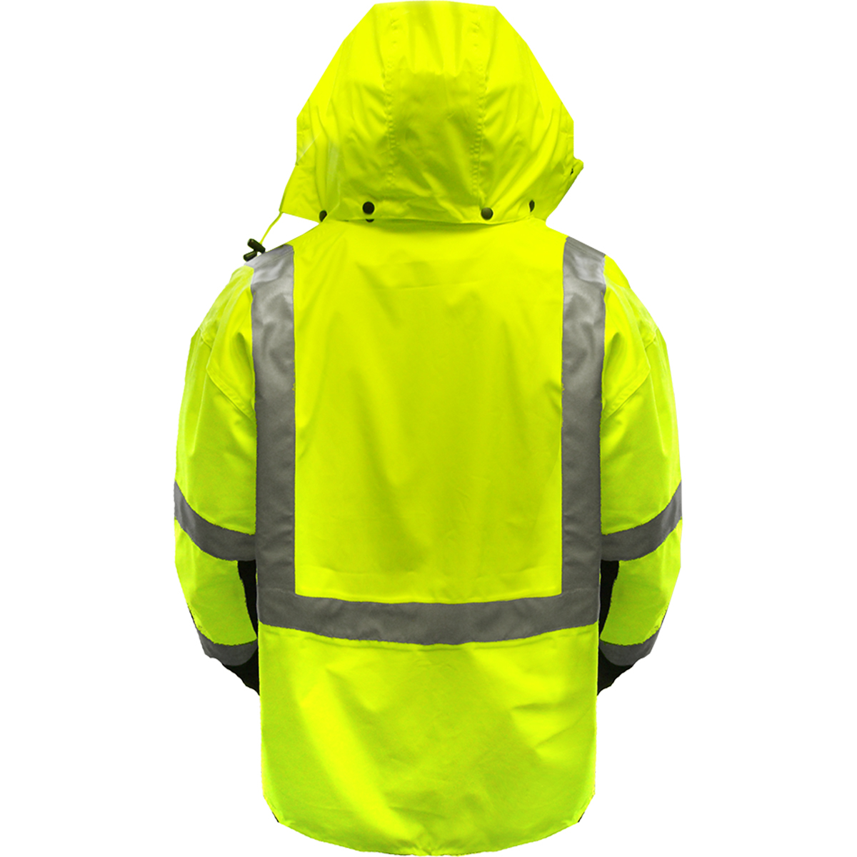 PIP 431ST-LB ANSI Type R Class 3 Two-Tone Waterproof and Breathable 3-Seasons Parka Hi-Vis Yellow/Black