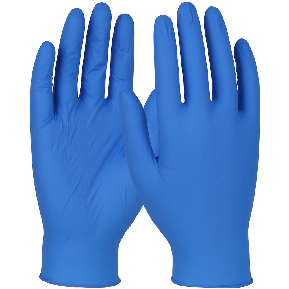 PIP 4BQF09S Disposable Nitrile Glove, Powder Free with Textured Grip - 3.5 mil