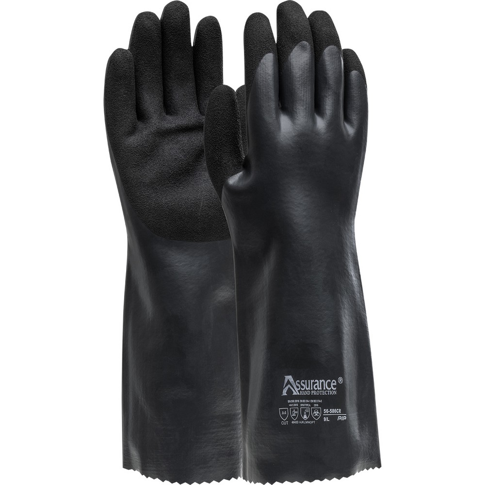 PIP 56-586CR/S Nitrile Coated Glove with PolyKor Blended Liner and MicroSurface Grip on Palm & Fingers - 14"