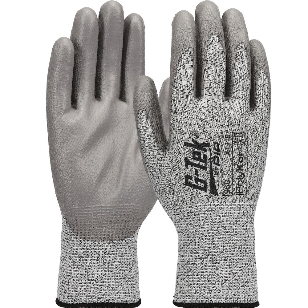 PIP 960-XS Seamless Knit PolyKor Blended Glove with Polyurethane Coated Flat Grip on Palm & Fingers