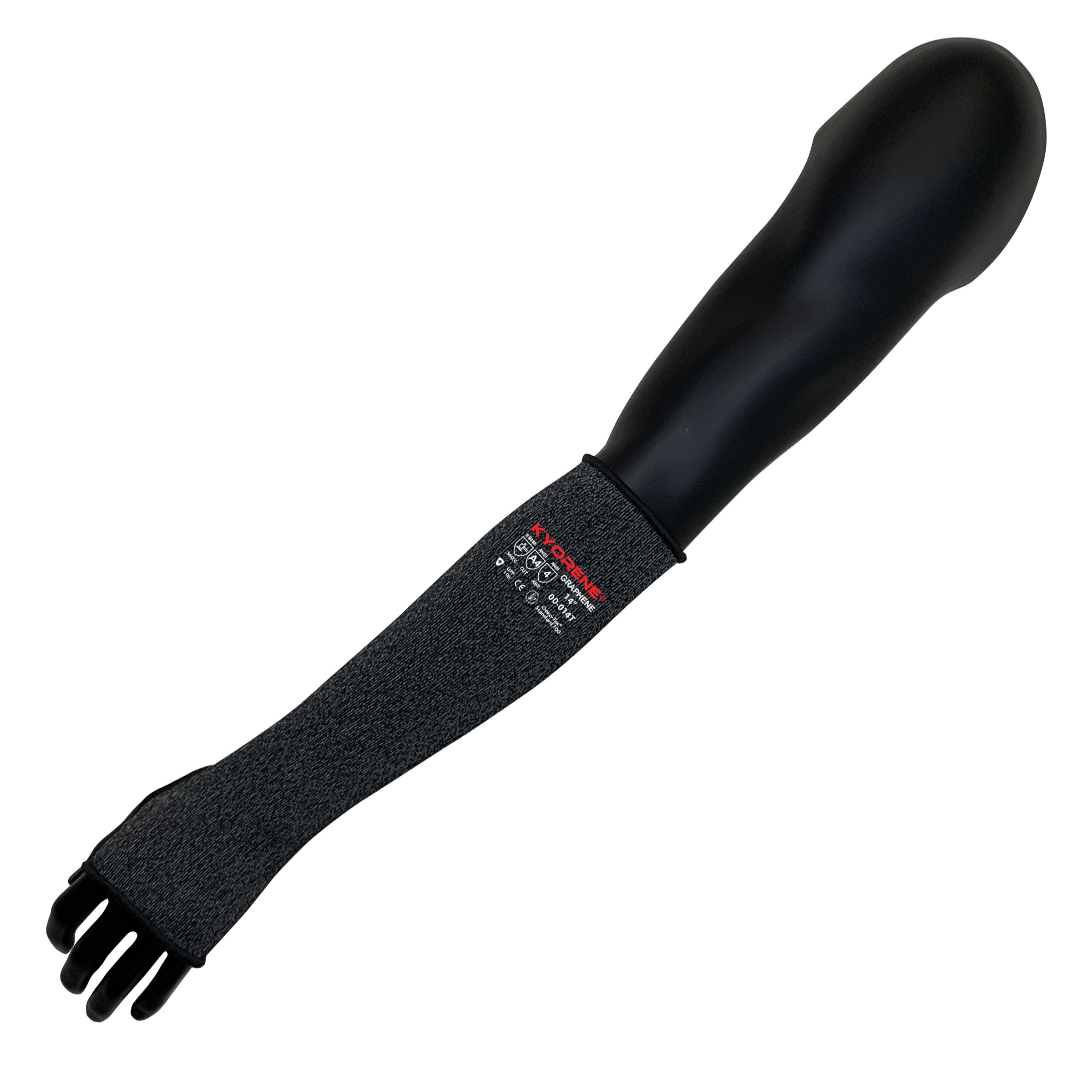 Armor Guys 00-014T 14" Gray Kyorene Sleeve, With Thumbhole, ANSI A4