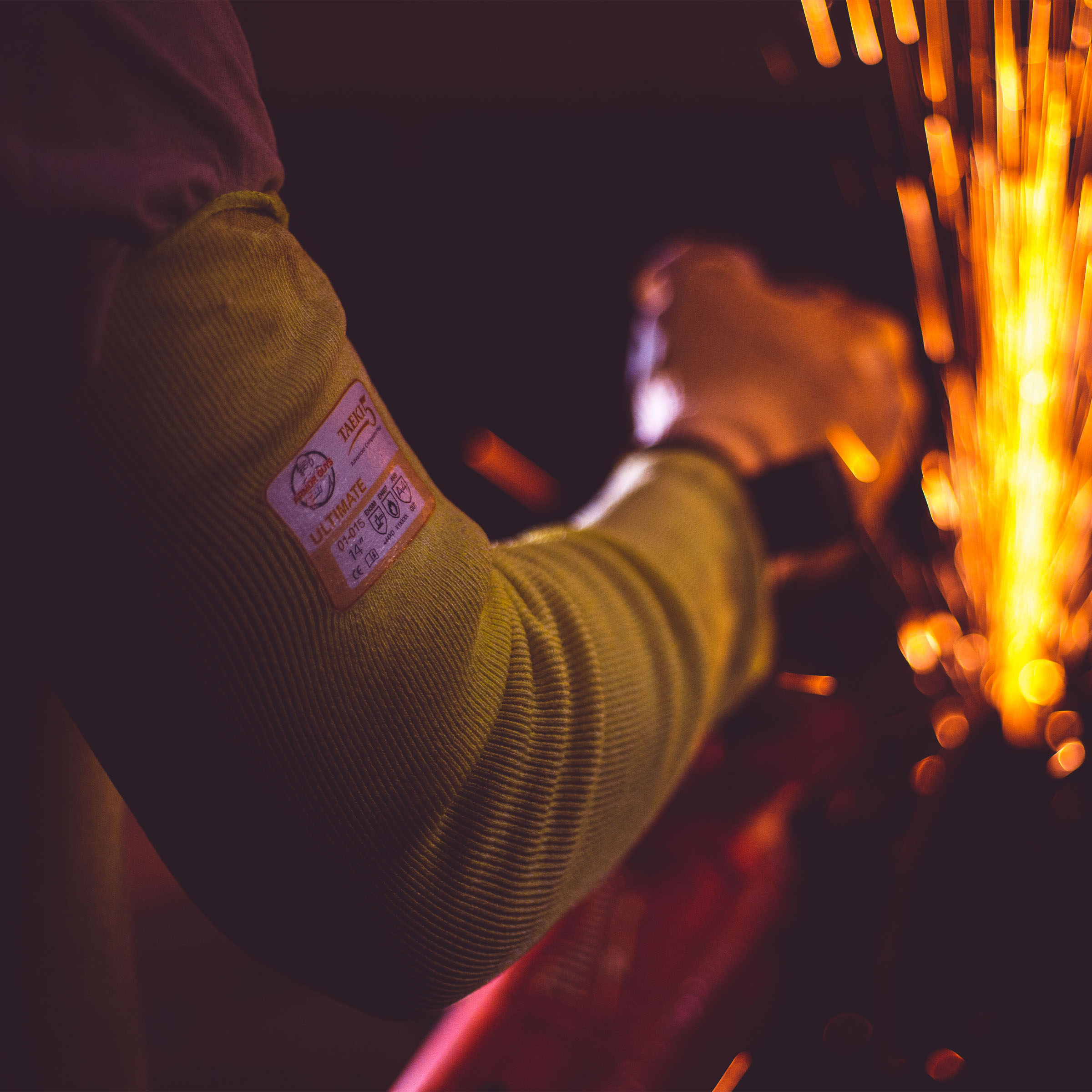 Armor Guys 01-015 14" 100% Hi-Vis Yellow Taeki5 Sleeve, ANSI A4