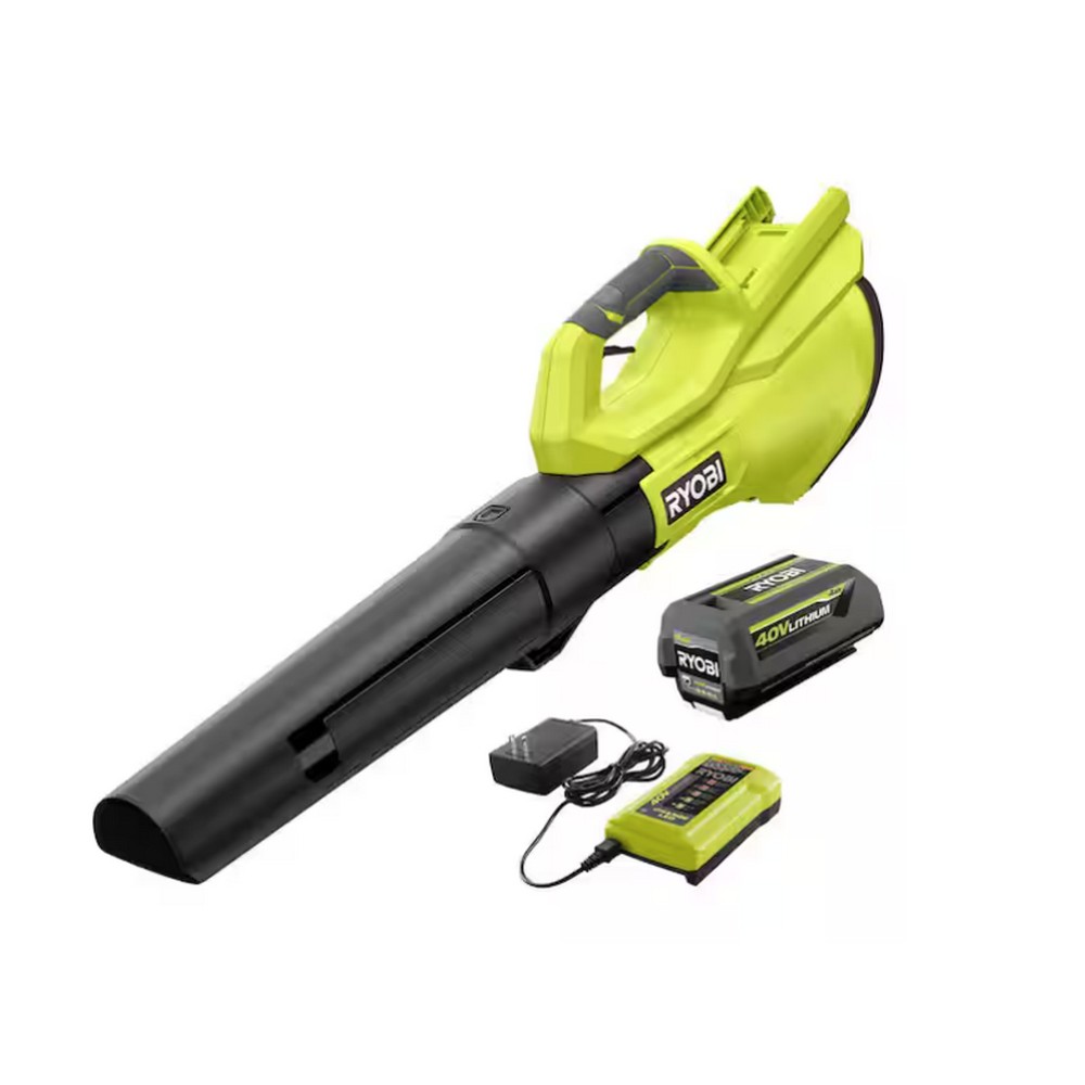 40V 120 MPH 550 CFM Cordless Battery Leaf Blower 1010323295 With 4.0 Ah Battery and Charger