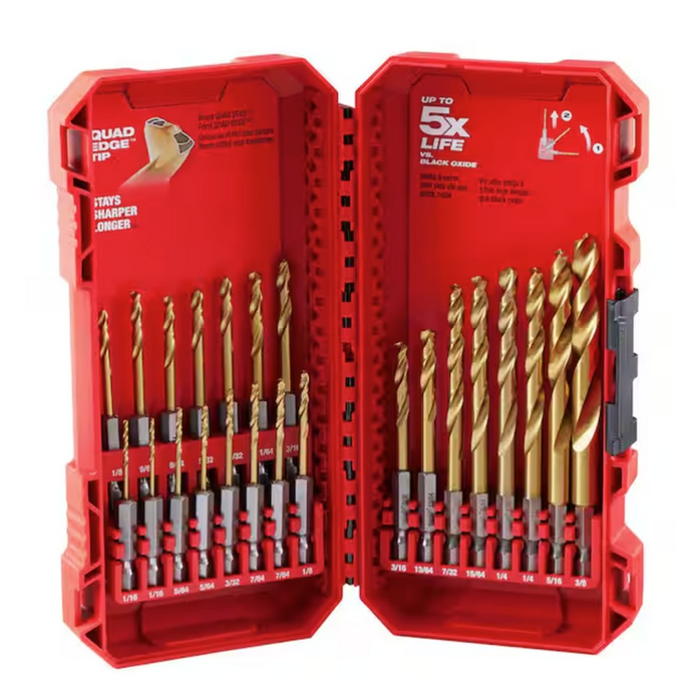 SHOCKWAVE IMPACT DUTY Titanium Twist Drill Bit Set (23-Piece)