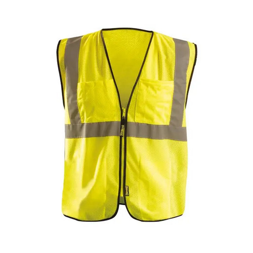 Occunomix ECO-GCS-O Mesh Surveyor Vest W/Zipper Hi-Vis Orange