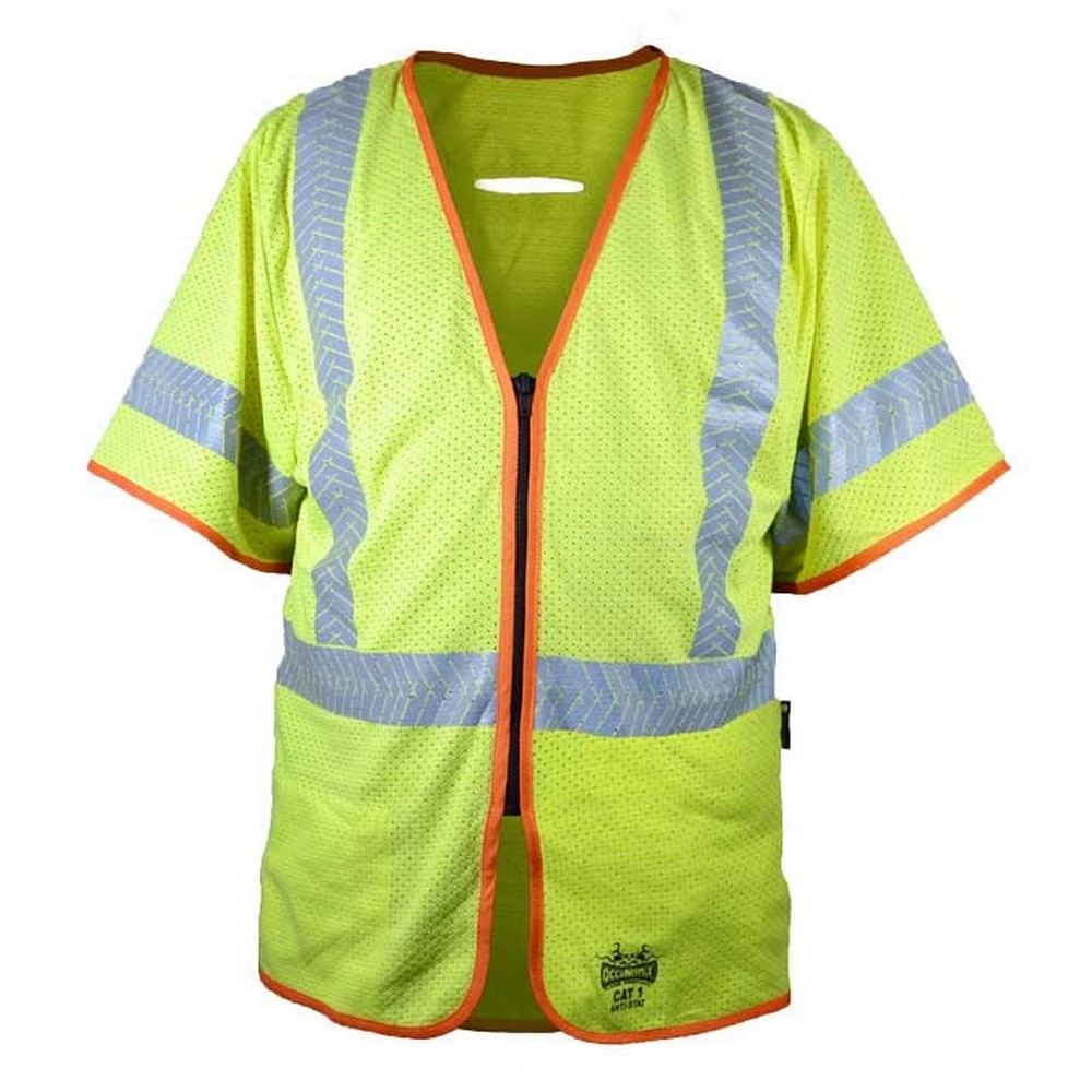 Occunomix FR-VAM2213-Y Static Dissipative Mesh Vest Hi-Vis Yellow