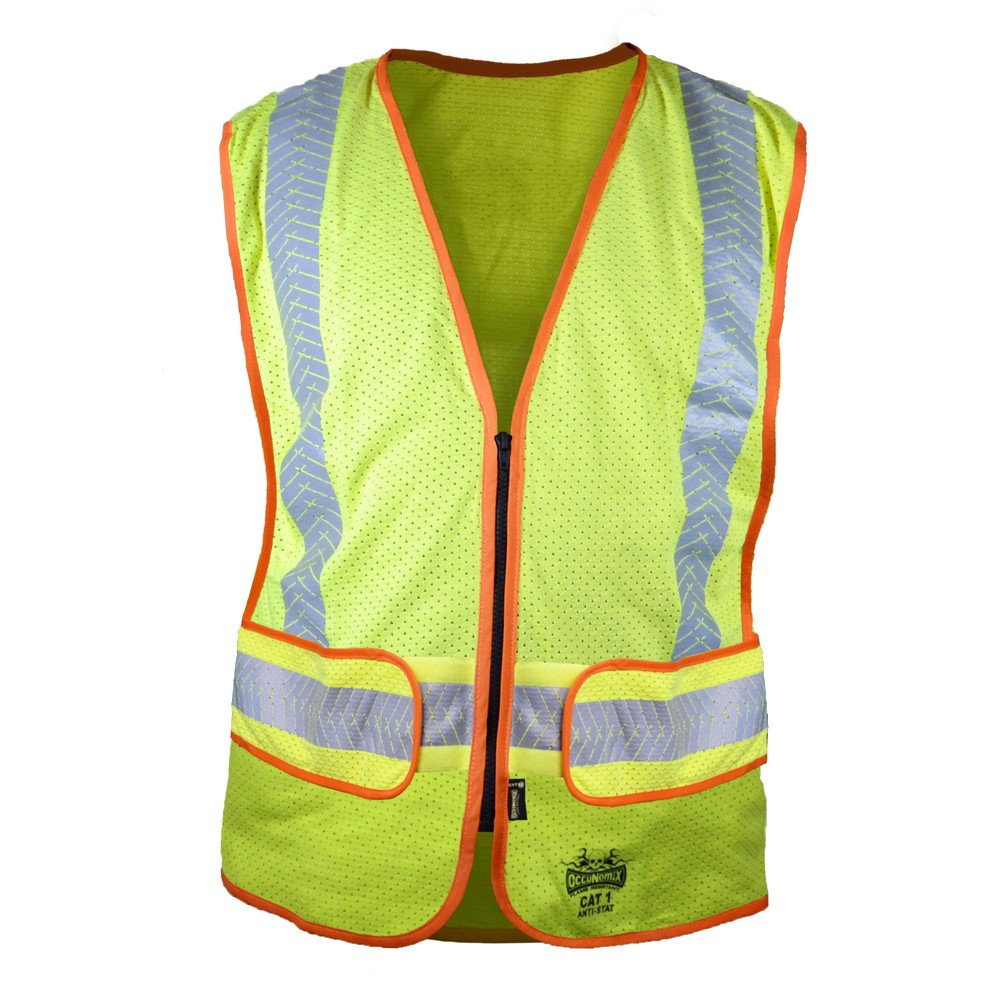 Occunomix FR-VAM2412-Y FR-VAM2412 - STATIC DISSIPATIVE VEST Hi-Vis Yellow