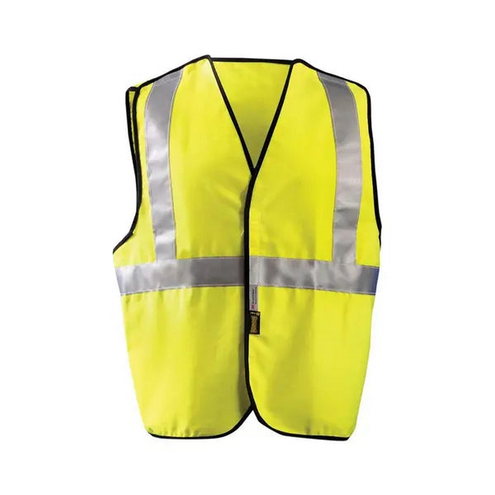 Occunomix FR-VCR1312-Y Flame Resistant Single Stripe 5-Pt Breakaway Solid Vest Hi-Vis Yellow