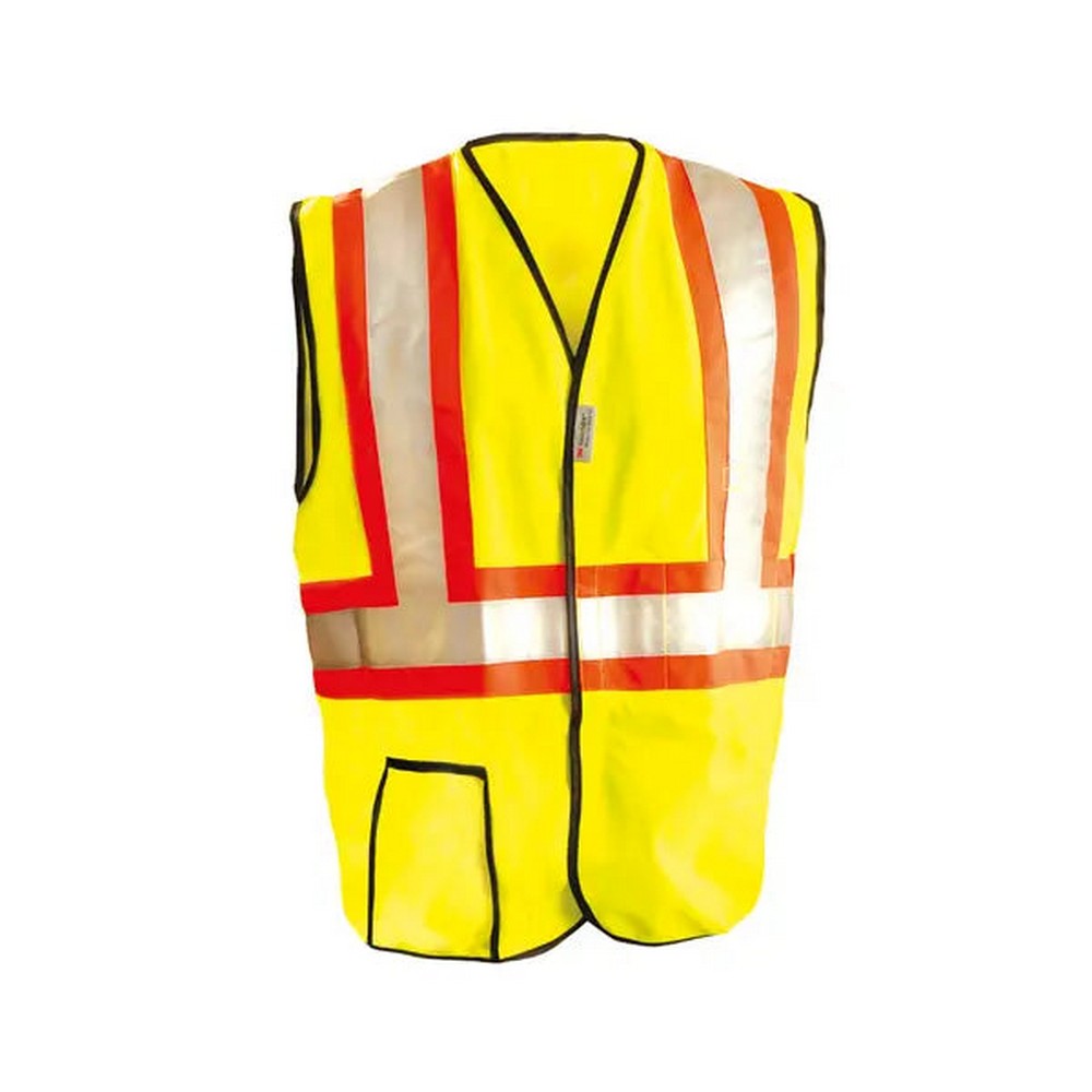 Occunomix LUX-SSG2T-Y Solid Two-Tone Vest Hi-Vis Yellow