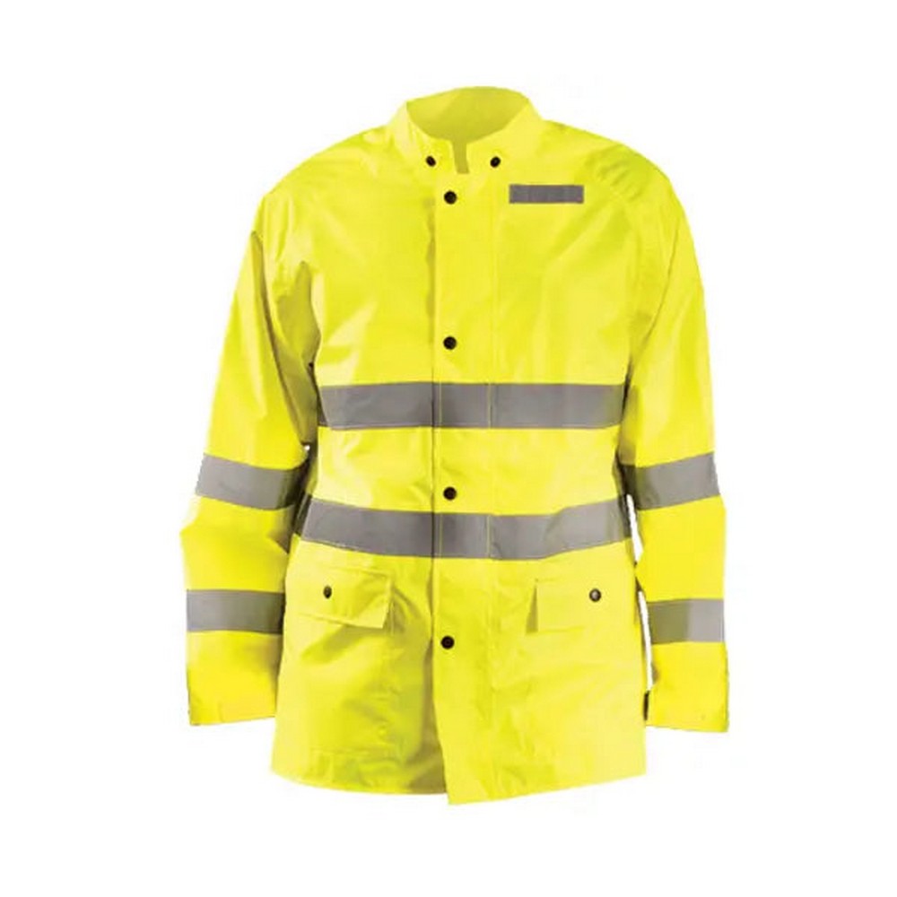 Occunomix LUX-TRJKT-Y Classic Breathable Rain Jacket Hi-Vis Yellow