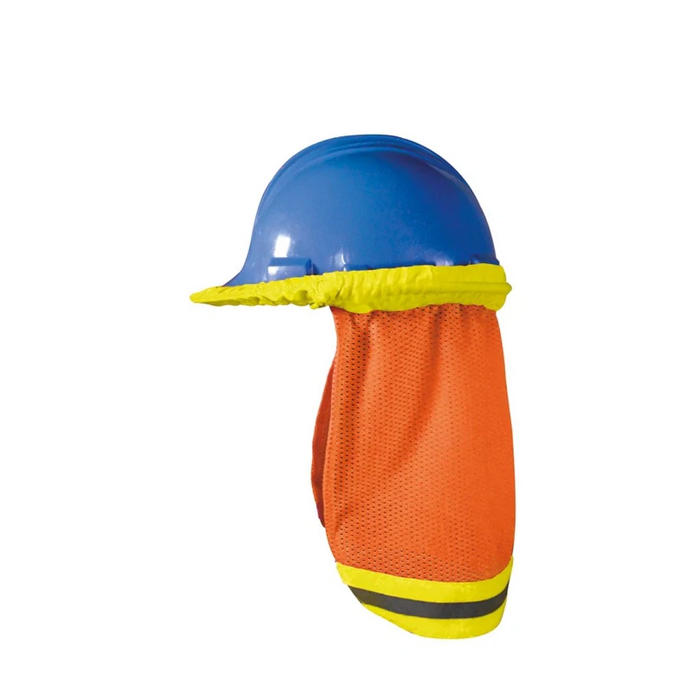 Occunomix OK-5057009-O High Visibility Mesh Hard Hat Shade Hi-Vis Orange w/Yellow Stripe