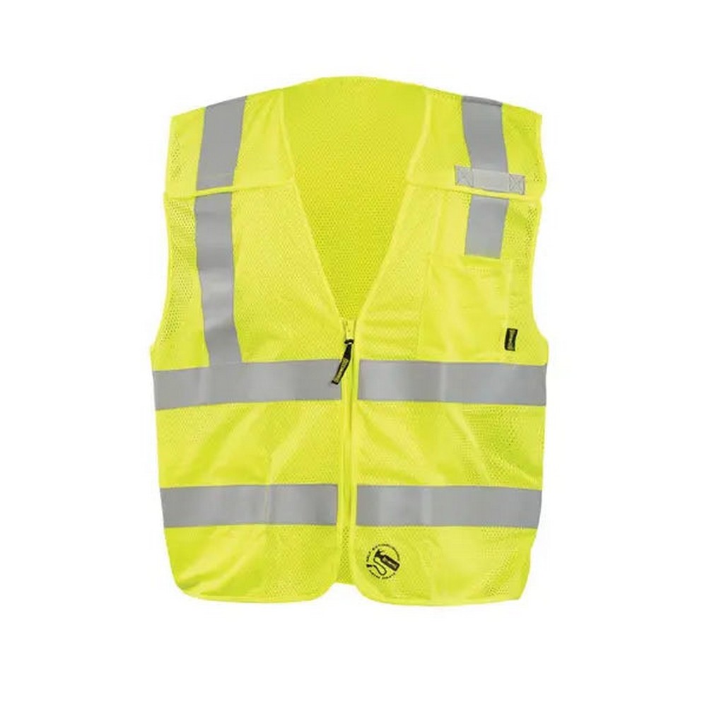 Occunomix TSE-IMBZ-O Mesh Self-Extinguishing Breakaway Vest W/Quick Release Zipper Hi-Vis Orange
