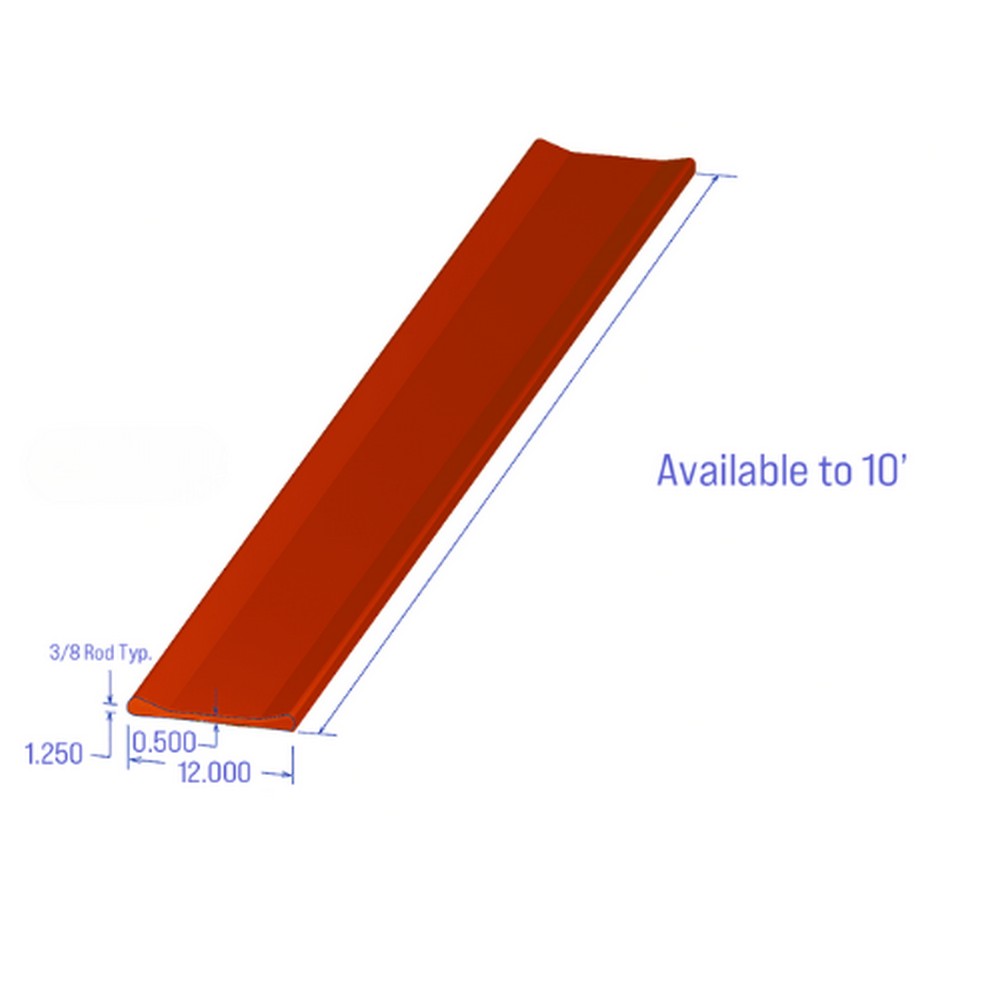 COIL PAD 12" W with 6" Flat, UUP-998, 90 Durometer Urethane Case Finish With Oil Pans