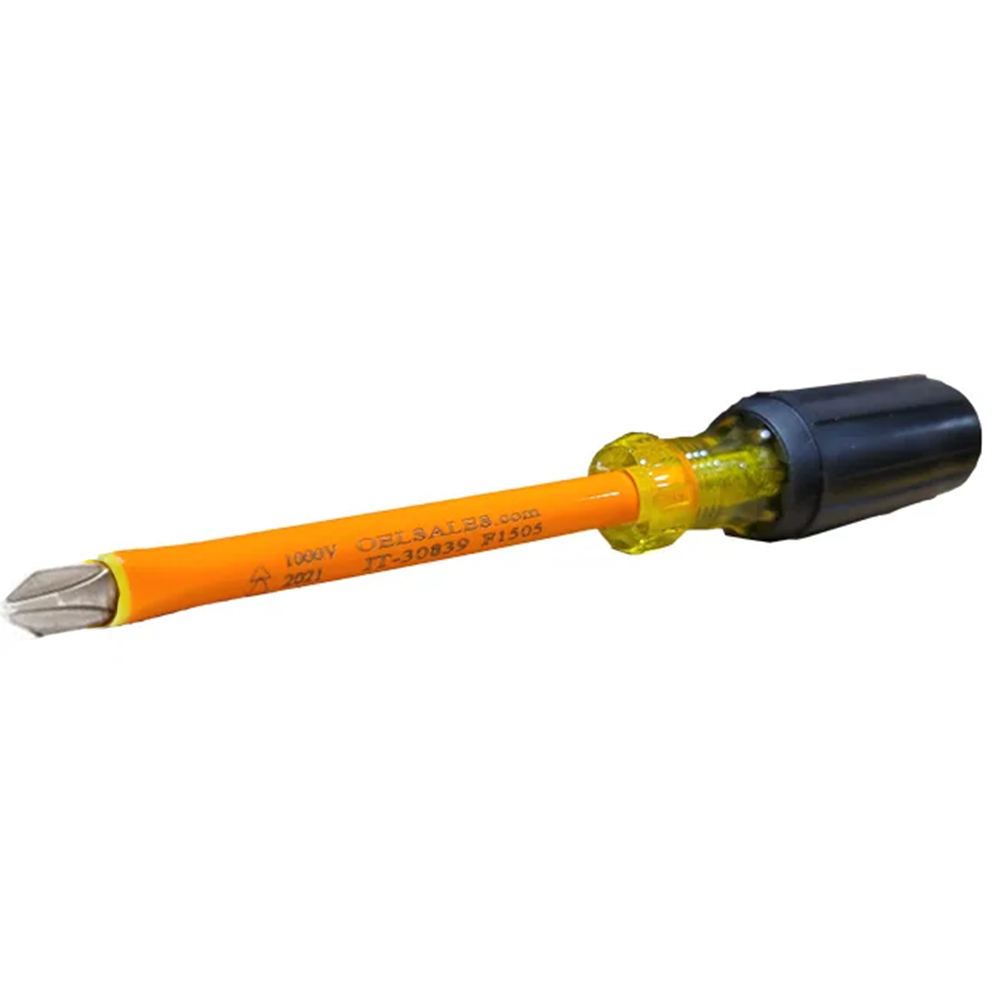 OEL IT-66-158 #2 Phillips Screw Driver, 8" Insulated 1000V