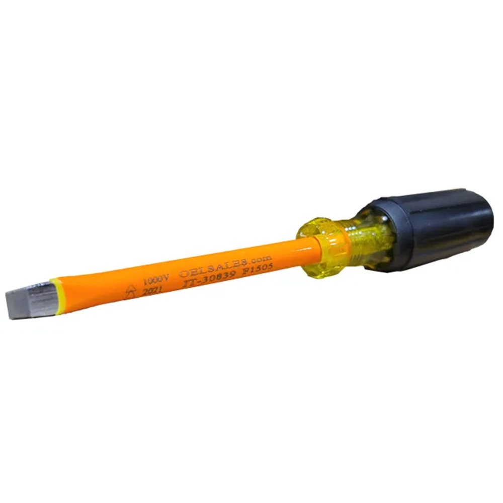 OEL IT-66-253 1/8" Slotted Screw Driver, 3", Insulated 1000V
