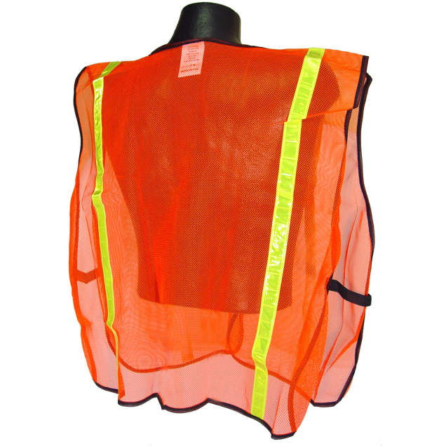 Radians SVO1 Non Rated Safety Vests with 1" Tape Hi-Vis Orange
