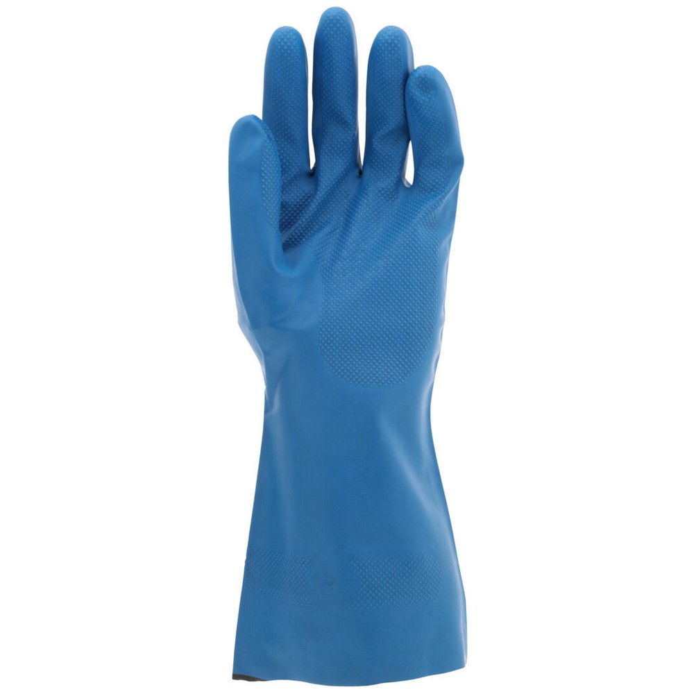 MCR Safety 5360 NitriShield Unlined Blue Nitrile, 12", 15 mil, Metal Detectable Gloves