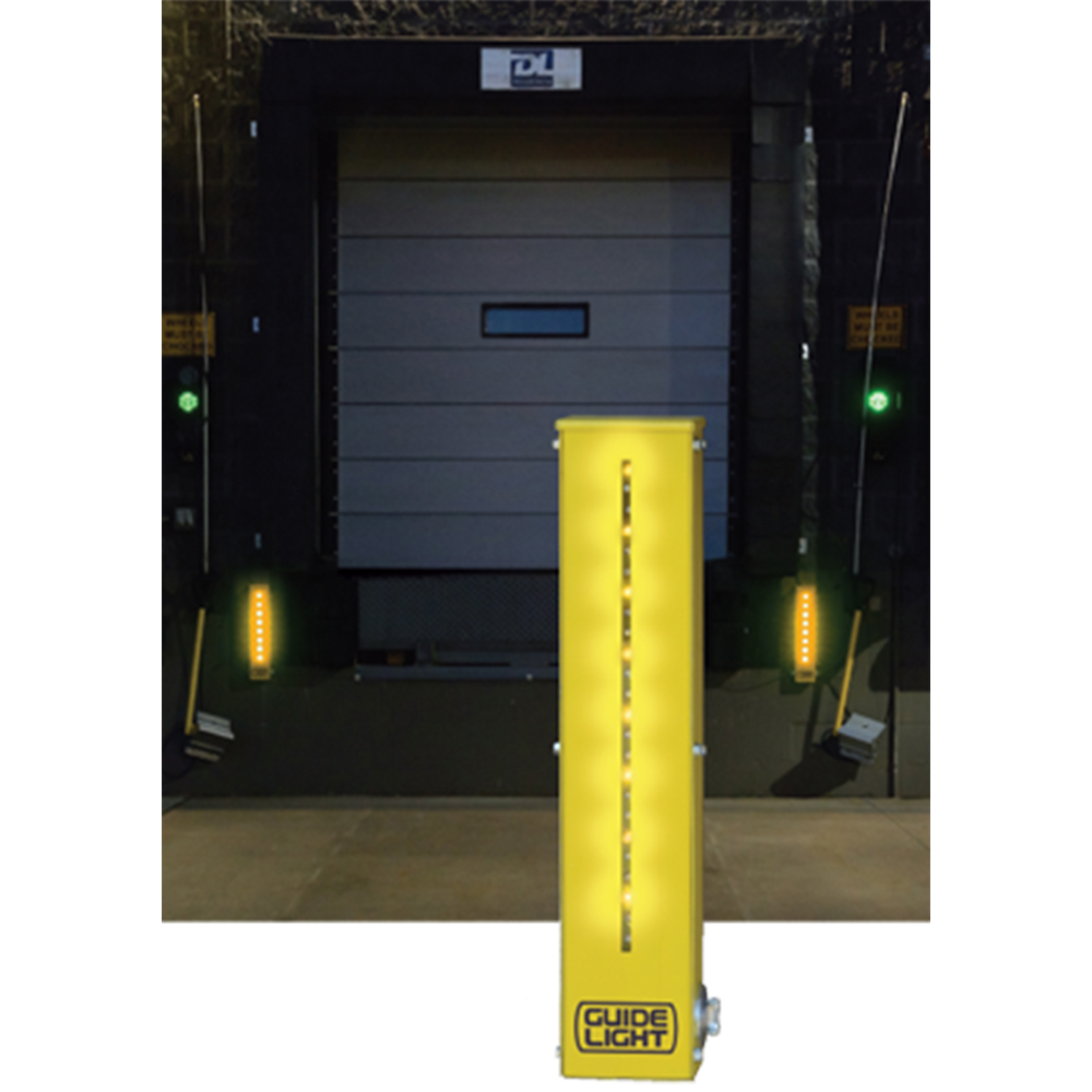 DL Manufacturing GL1100 Loading Dock Guide Light, Yellow, Left and Right Set