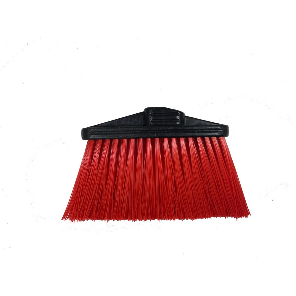 Better Brush 430209R Light Sweep Upright Broom Stiff - 5" Trim Red - Head Only