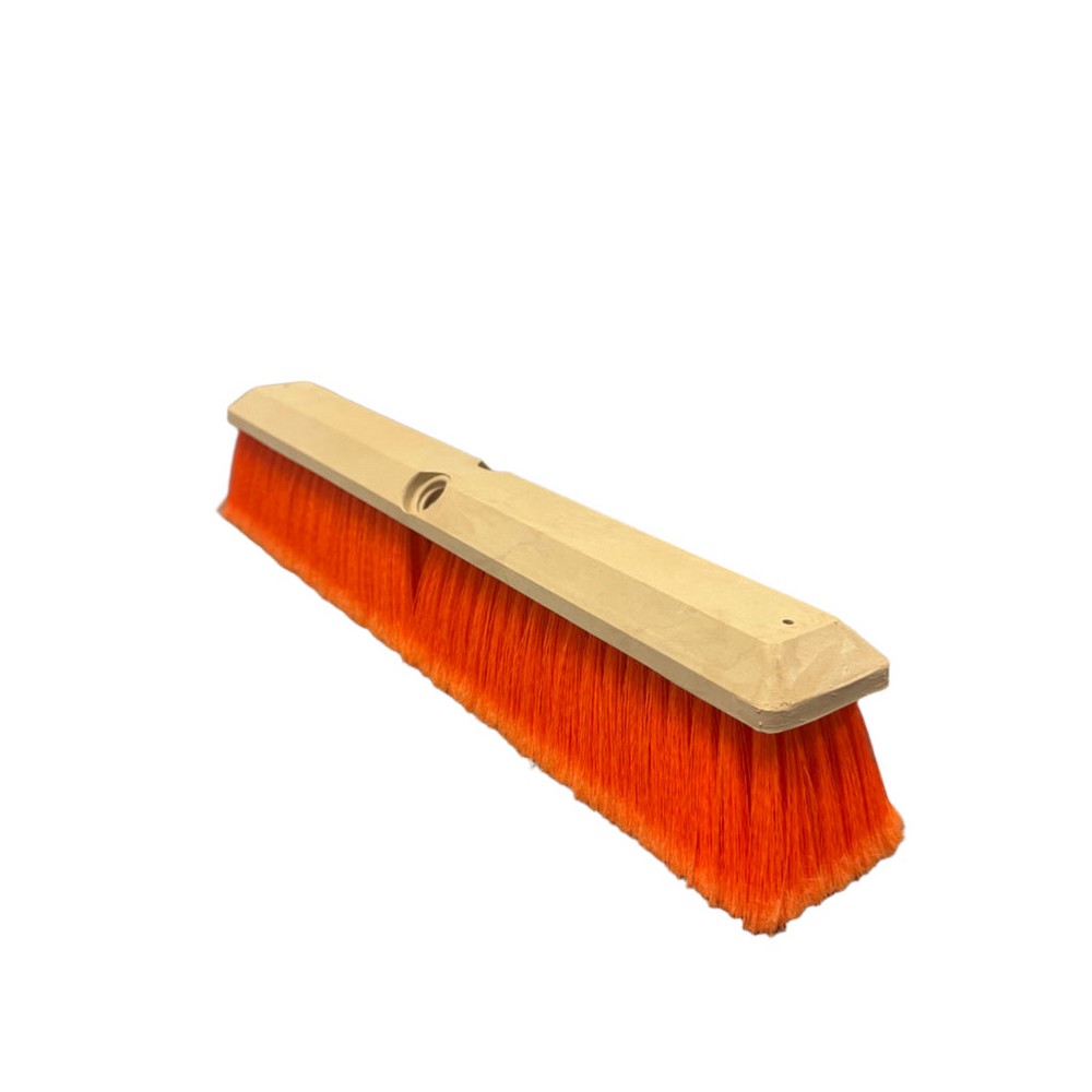 Better Brush 101824 Flagged Orange Poly Floor Broom -24"
