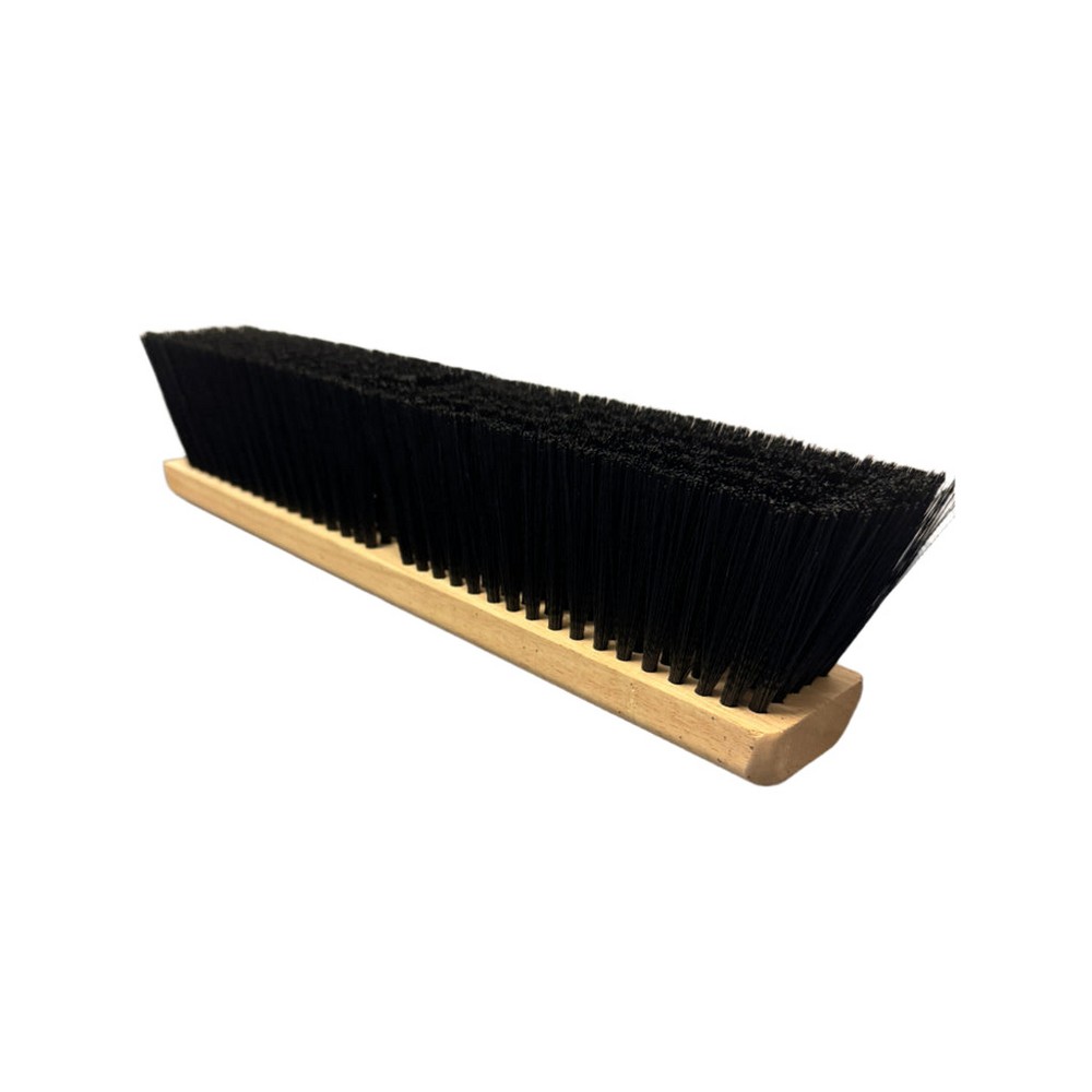 Better Brush 100324 Black Poly Floor Brush - Wood Block  - 24"
