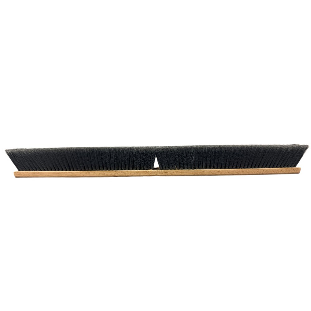 Better Brush 100136 Flagged Gray Poly Floor Broom - Wood - 36"