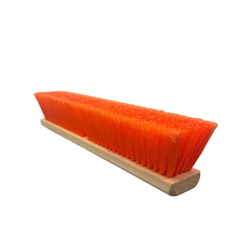 Better Brush 101018 Flagged Poly Outer Row / Stiff Poly Inner Row - 18" - Wood Block