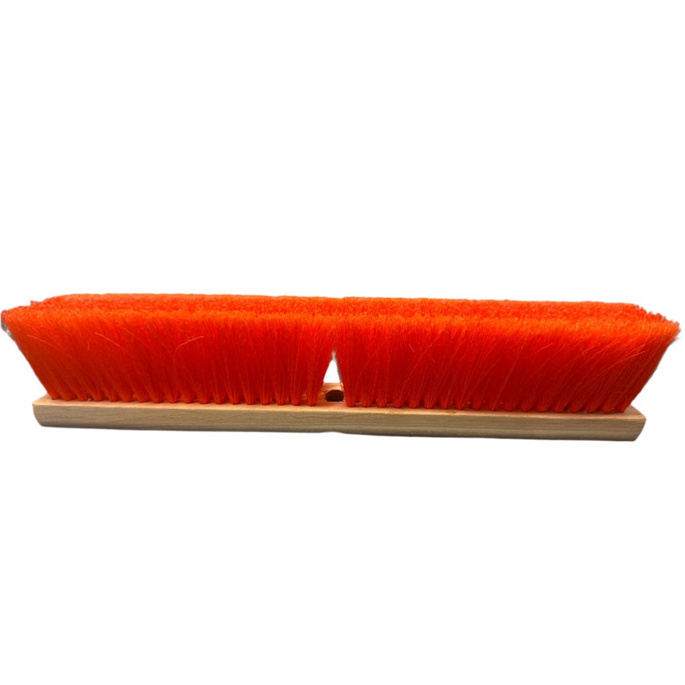 Better Brush 101018 Flagged Poly Outer Row / Stiff Poly Inner Row - 18" - Wood Block