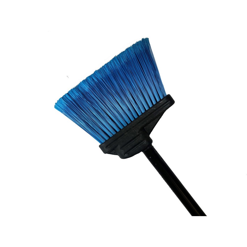 Better Brush 431106 Lobby Broom - 30" Black Metal Handle- Blue Flagged