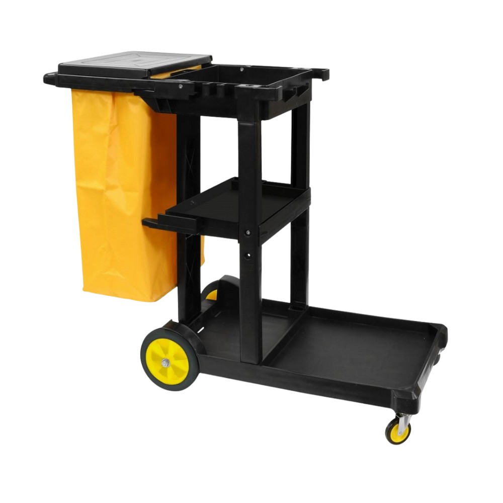 Better Brush 154048K Janitor's Cart - Black