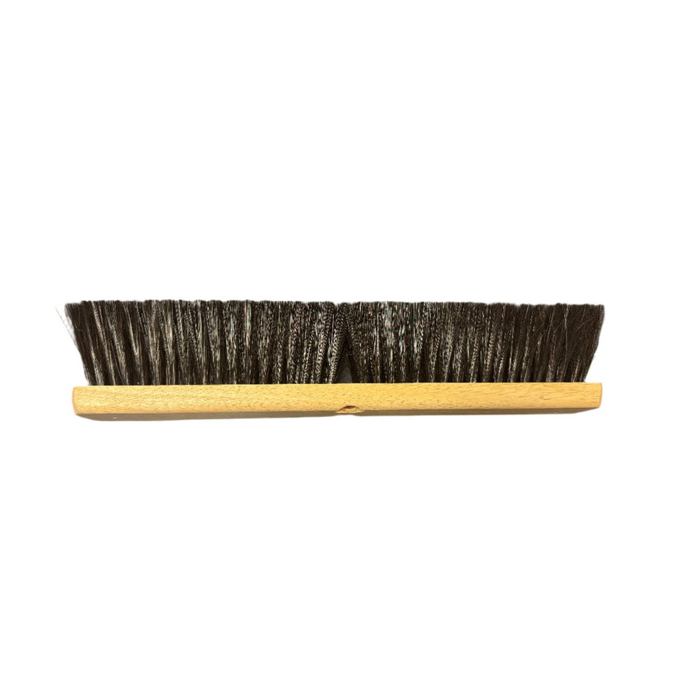 Better Brush 100624 Flagged Gray Poly Floor Brush - with Block for Bolt-On Handle - 24"
