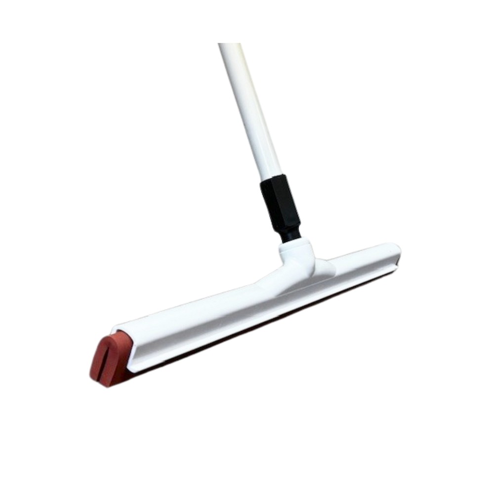 Better Brush 271822W 22" Red Moss Squeegee - 5' Fiberglass Handle White Kit