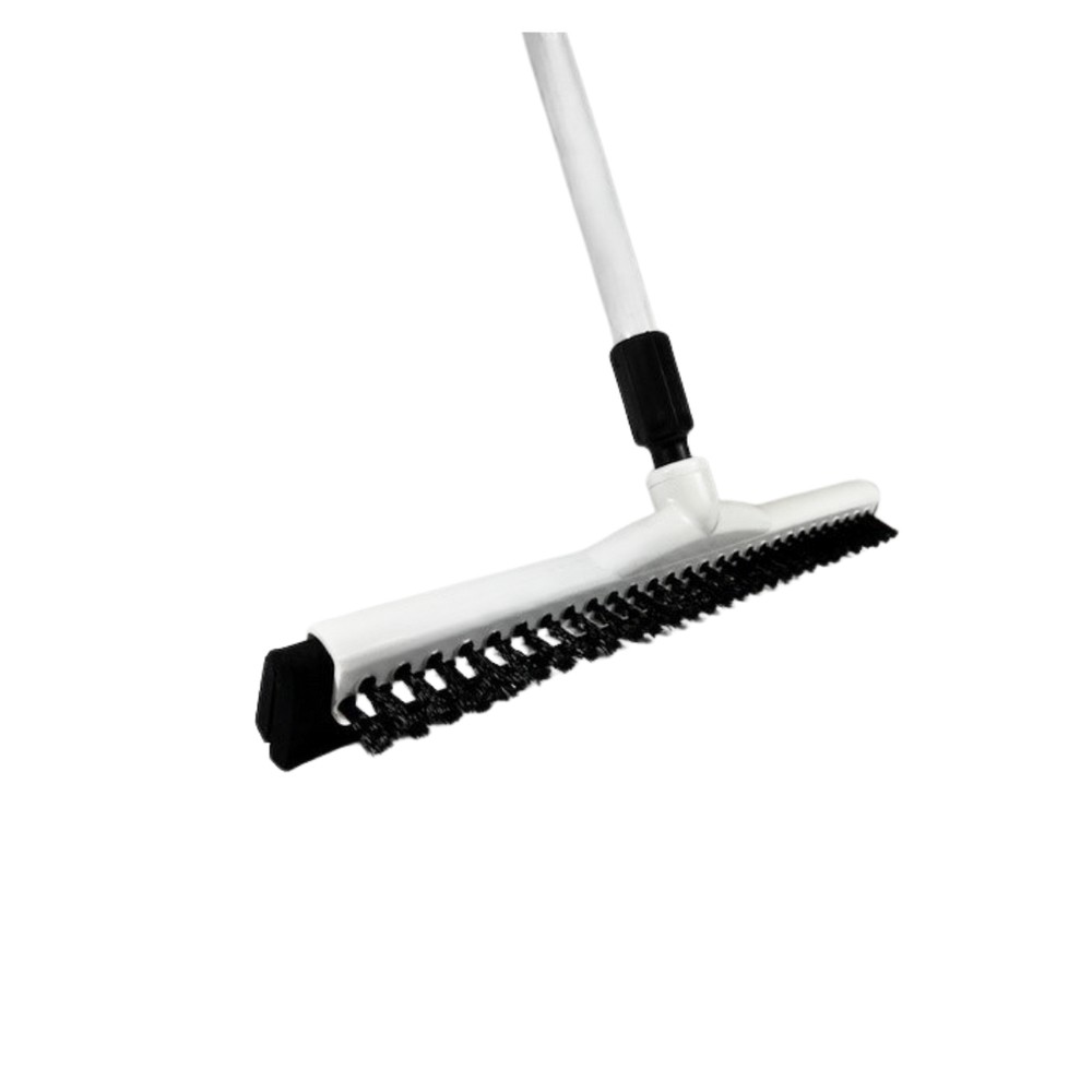 Better Brush 271018W 18" Squeegee with Bristles - 4' Fiberglass Handle White Kit