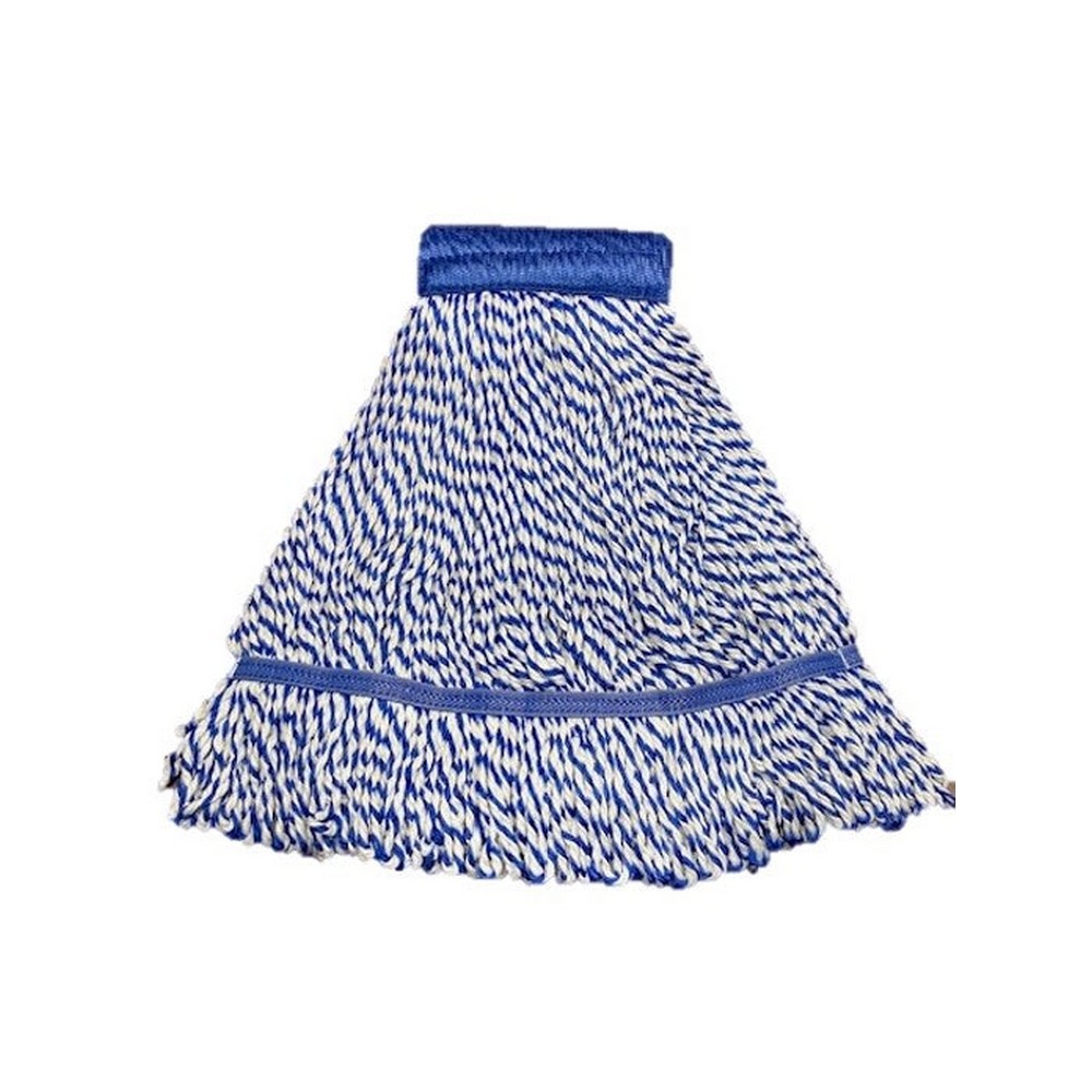 Better Brush 162118 Microfiber Looped End String Mop – Medium – Wide Band – Blue