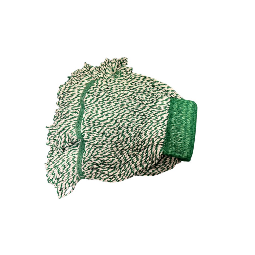 Better Brush 162024 Microfiber Looped End String Mop – Large- Wide Band – Green