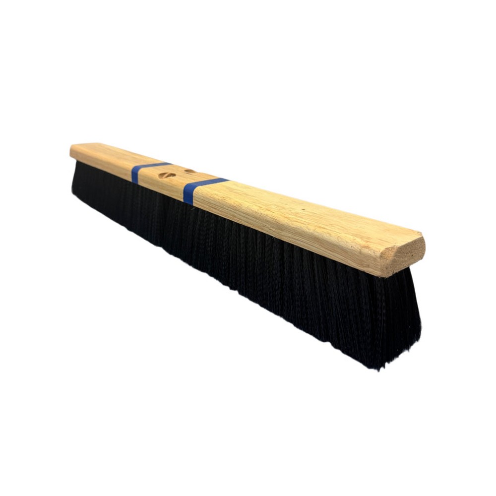 Better Brush 102824 Black Poly Floor Brush - Sustainable Wood Block - 24"