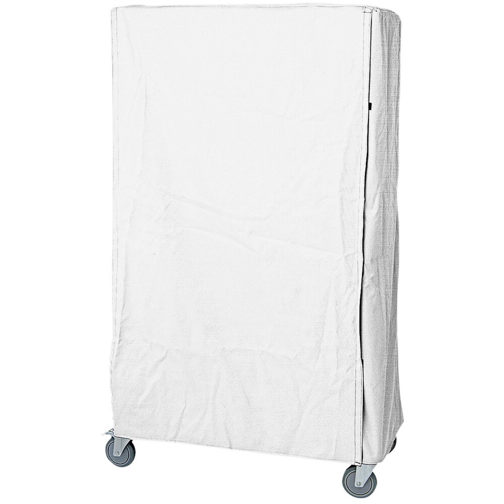 Quantum Storage Systems CC187263WNZ White Nylon Cart Cover with Zippered Closure for 18" x 72" x 63" Shelving