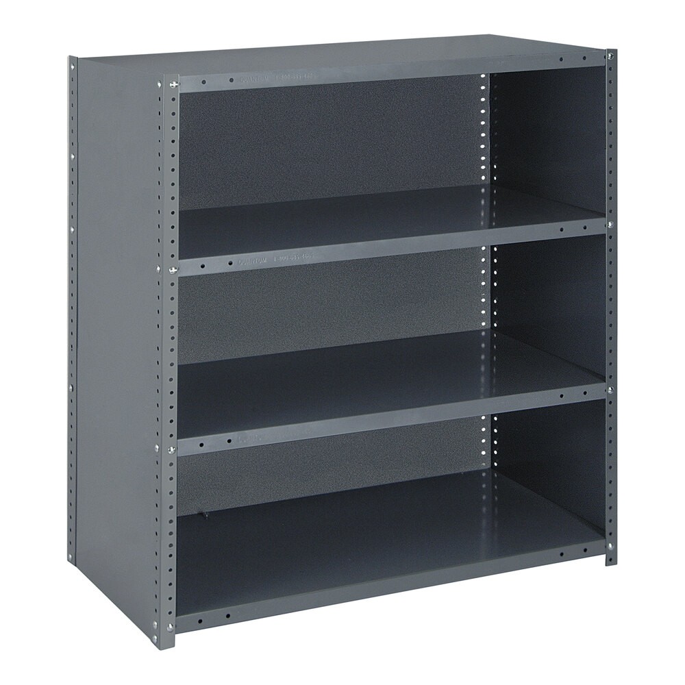 Quantum Storage Systems CL39-1836-4 IRONMAN 36" x 18" x 39" Steel Closed 4-Shelf Heavy-Duty Shelving